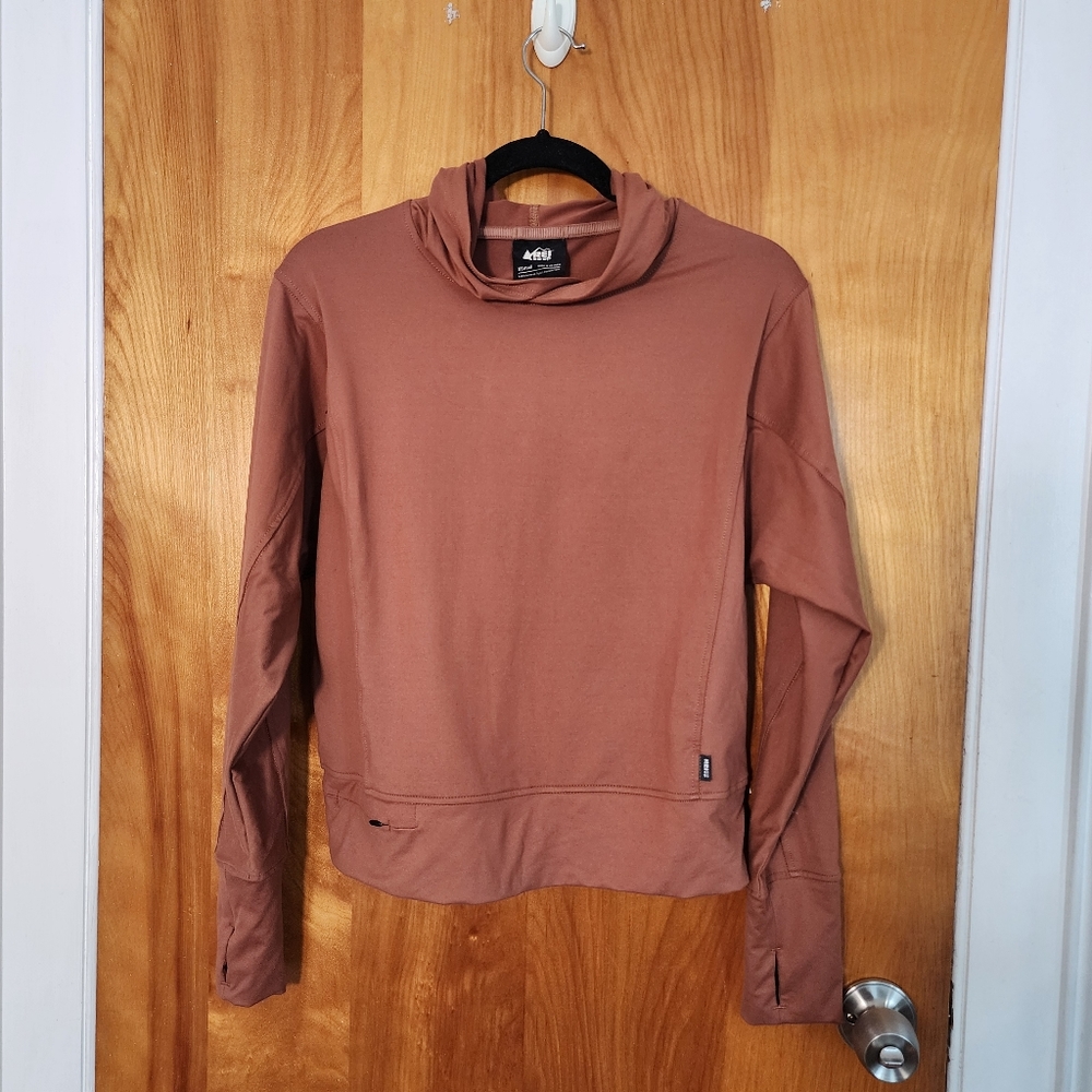 REI Beyonder Hoodie in Red Clay NWOT